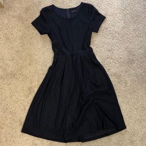 Mikarose Dark Blue Swing Style Dress